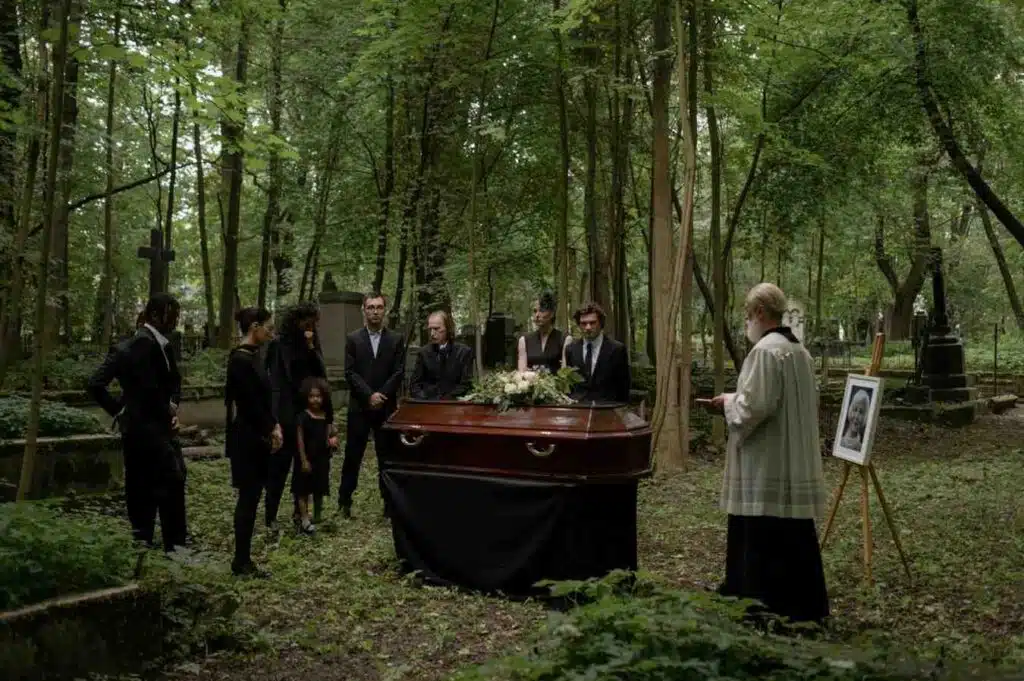 Funeral filming