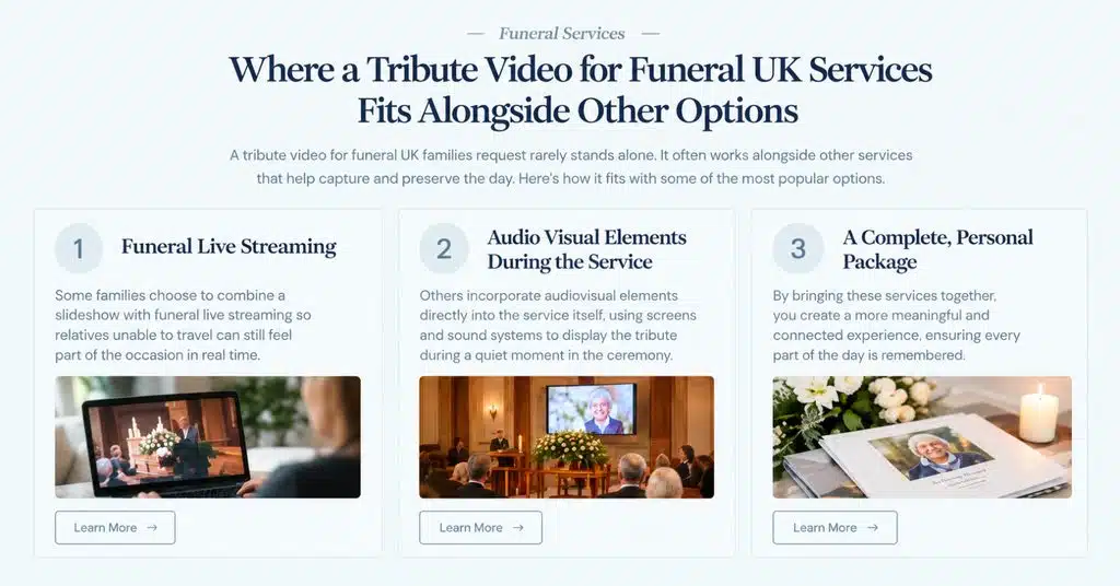 How a Memorial Slideshow Video in the UK Brings Family Memories Together 1 Funeral UK Services